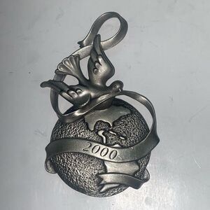 Source Of Fine Avon Collectables Ornament Pewter Peaceful Millennium Year 2000